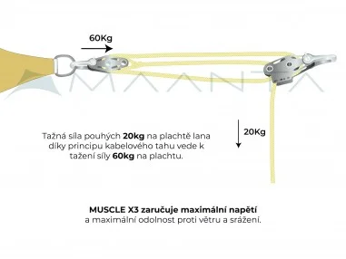 Muscle x3 Pole with traction booster