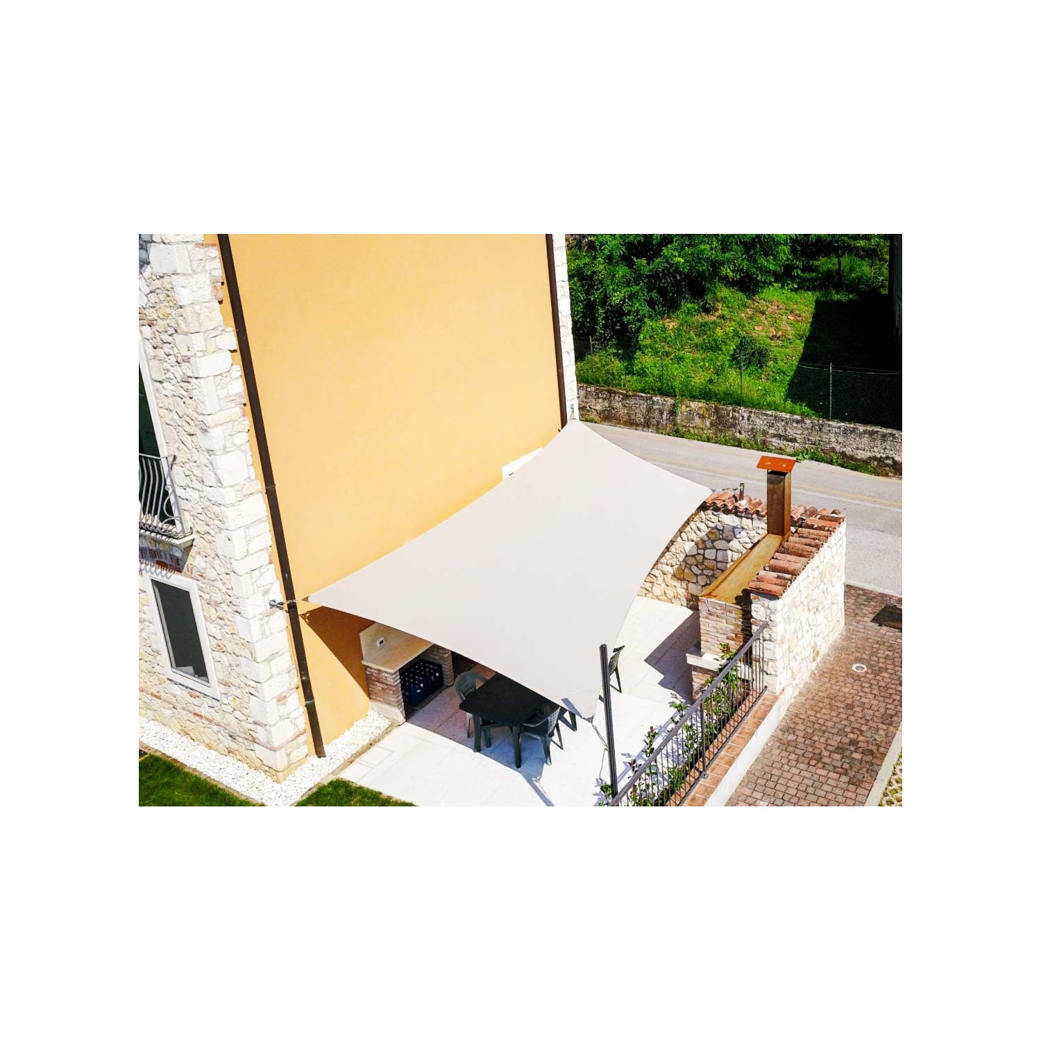 Four Seasons Outdoor Living Solutions 108'' White Cover Retractable Patio  Awning