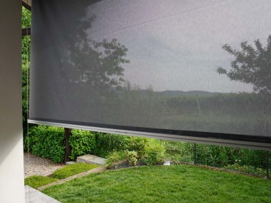 Outdoor Roll-Up Curtains  Custom Made Colors, Materials, And More