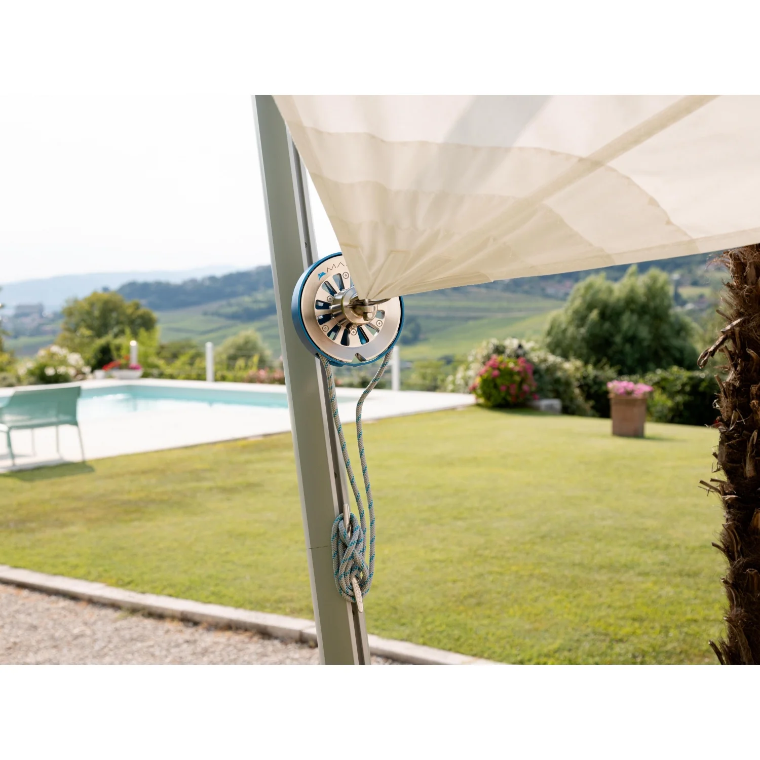 SolariA Furl Breathable Roll-Up - Our best retractable, radial-cut sun  shade sail