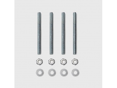 Set of 4 threaded rods M12 13 cm