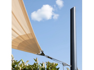 Alu Simple - Pole for shade sails with variable height